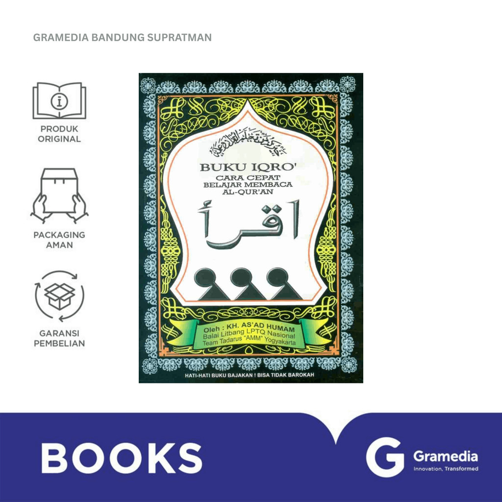Gramedia Bandung Supratman | BUKU IQRO BESAR:(BUNDEL) KERTAS HVS