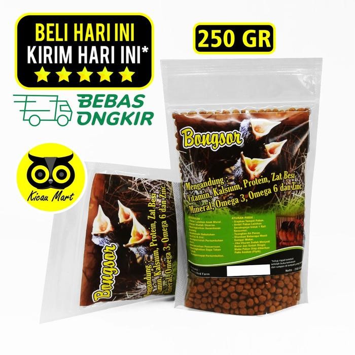 ces0- Pakan Lolohan Bongsor Makanan Anakan Cindil Piyik Burung Murai Batu