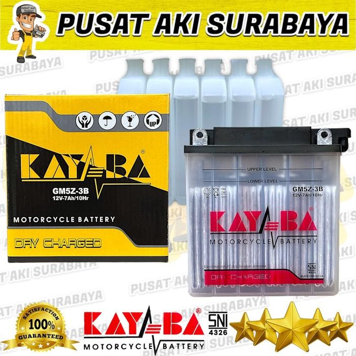 TERBARU ACCU KAYABA GM5Z SEPEDA MOTOR TORNADO SMASH SHOGUN 110 SATRIA LUMBA TITAN MTX5AL YB5LB YT7C