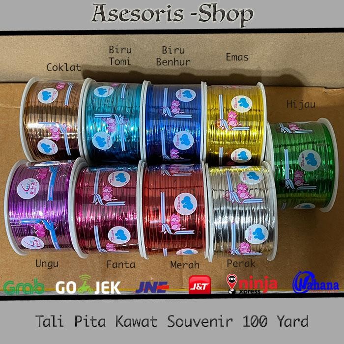 mhho- Tali Pita Kawat Souvenir Tali Kawat Souvenir Kecil 100 Yard Tali Kawat Souvenir Besar