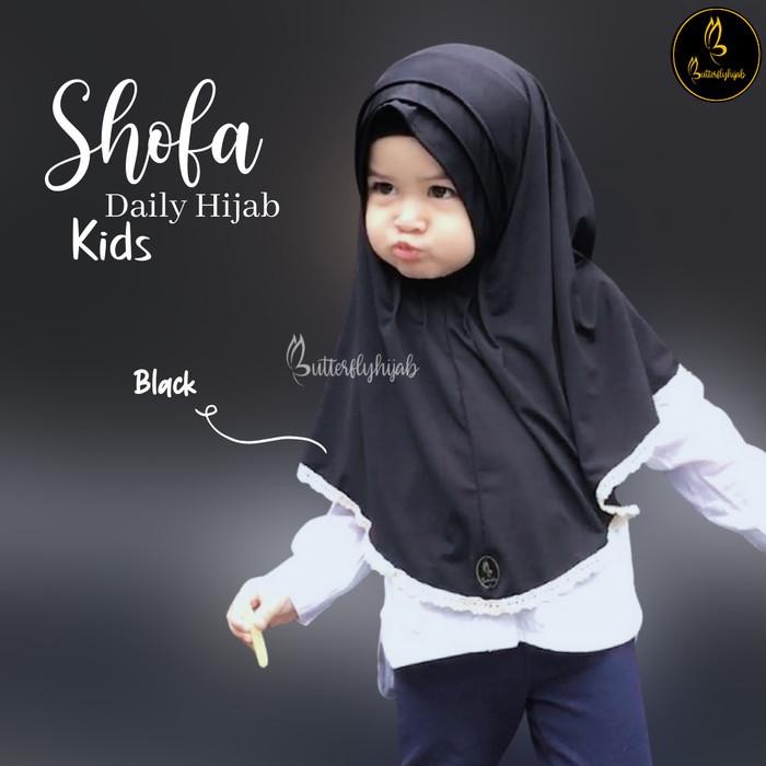 Daily Hijab Anak Instan Usia 1-3 Tahun Model Renda Bawah Shofa