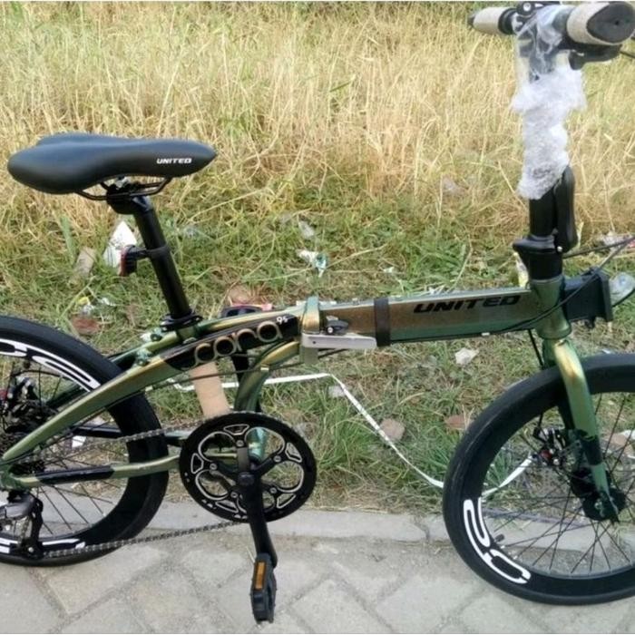 Promo...Sepeda Lipat United Cora 9S 9 Speed Folding Bike