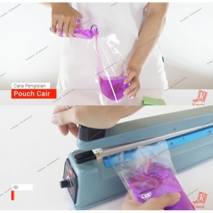 Standing Pouch Cairan Transparan (Spout Pack) - Kpack Isi 50 Pcs Berkualitas