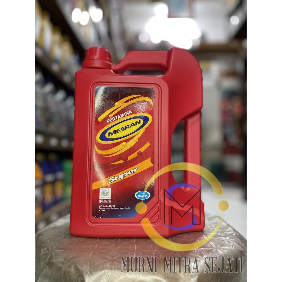 Pertamina Mesran Super SAE 20W-50 Oli 20W50 20 W 50 4 L