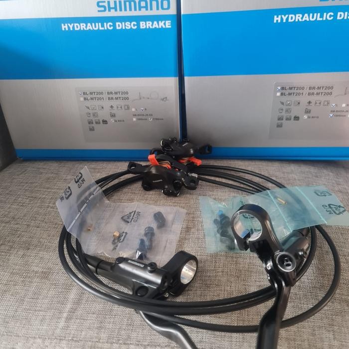 Brake Set Rem Hidrolik Rem Hidraulic Sepeda Shimano Altus MT200