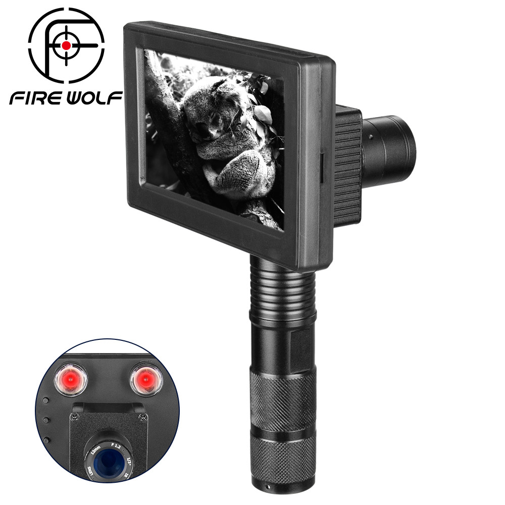 Riflescope Add On Infrared DIY Night Vision Day and night dual use with LCD Screen &ampLaser