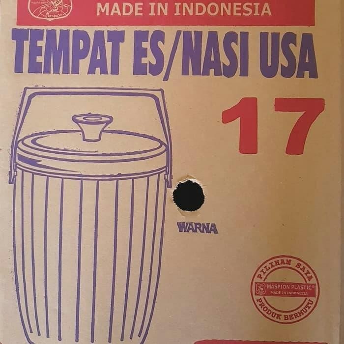 2i2a- Termos Nasi Maspion / Es Rice Bucket 17 Liter ( By Gosend / Grab )