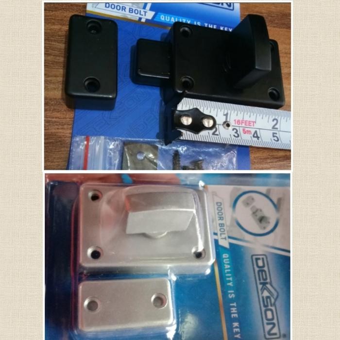 Terlaris door bolt dekkson DB AL805 black slot hitam grendel pintu kamar mandi SALE