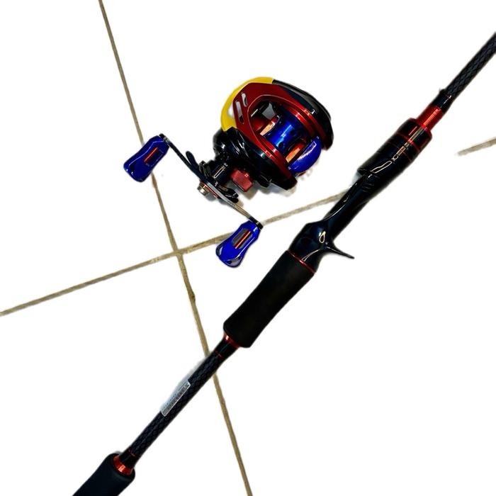 Set pancing BC (zorro black red dan reel primus) Joran dan reel