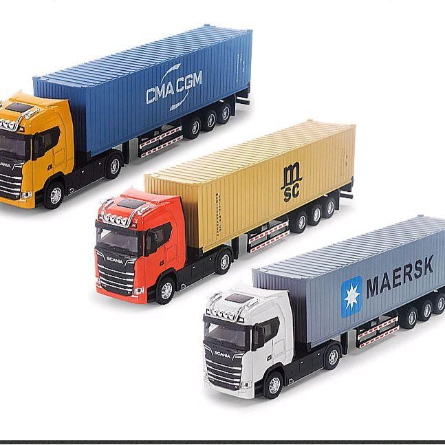 STOK TERBATAS  TRUK MINIATUR SCANIA DIECAST SKALA 1:50 ASLI - TOY TERJANGKAU
