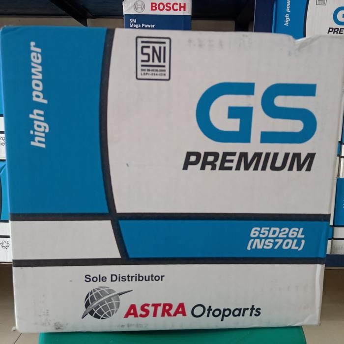 Aki Mobil/ Genset/ Gs Astra Premium Ns70L/ Gs Basah Ns 70L/ Gs Ns 70 L