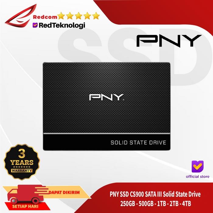 PNY SSD CS900 SATA III 250GB - 500GB - 1TB - 2TB - 4TB