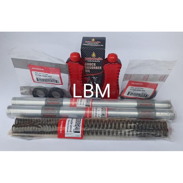 Paket As Shock Plus Seal Oli & Per Shock Depan Beat Vario 110 Karbu Pasti Ori