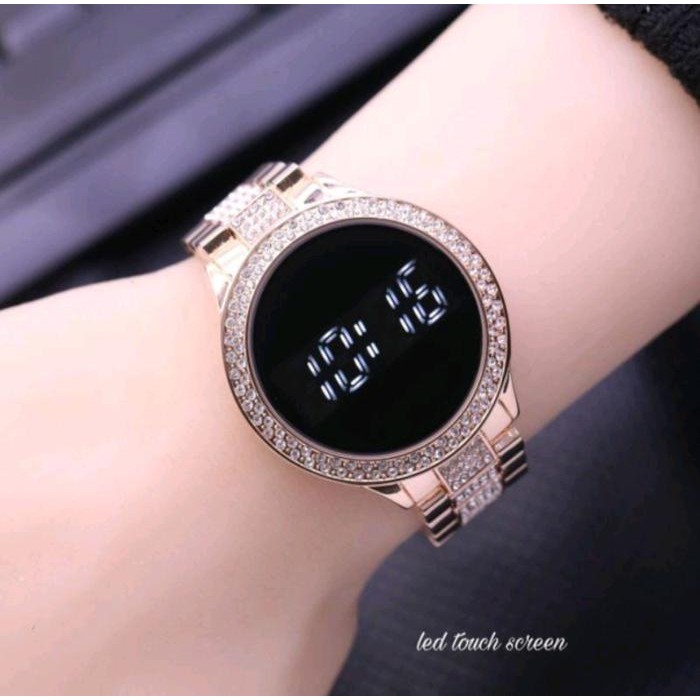 Jam Tangan Wanita Led Touch Screen/Jam Tangan Wanita Premium Digital
