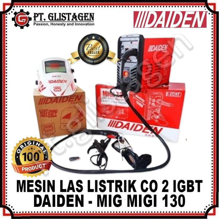 Bagus Daiden Mig 130 Mesin Las Listrik Mig / Migi / Mag / Co2 / Tanpa Gas Terlariss 