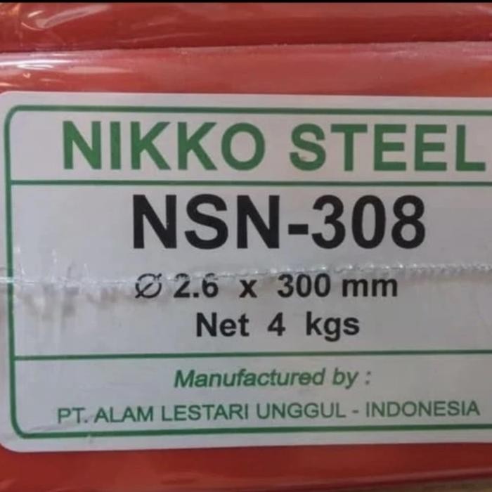 Murah Kawat Las Stainless Steel Nikko Steel Nsn-308 2,6Mm / Kawat Las Nsn 308 2,6Mm Nikko Steel