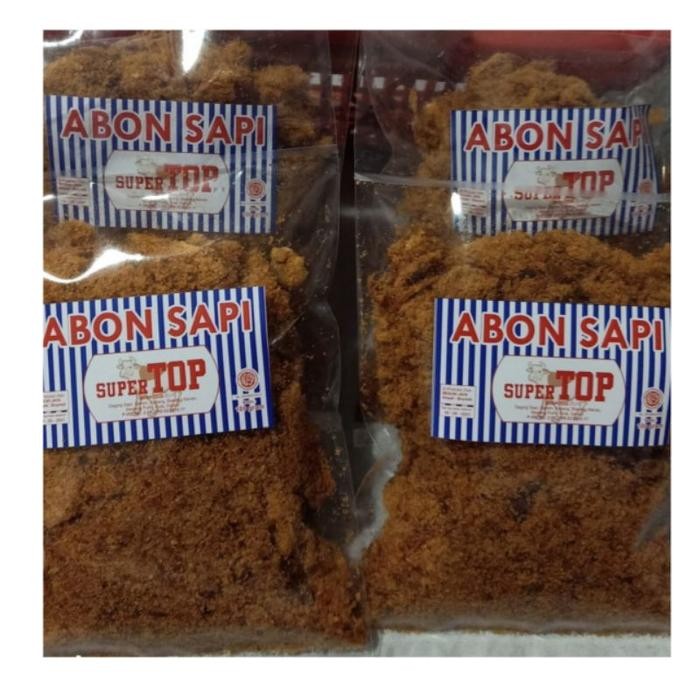 SerbaDaging- Abon Sapi Manis Super Top Supertop Sachet 100 Gram Asli Daging