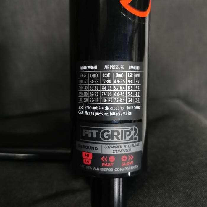 Fork 2021 Fox 38 Float Kashima 29" Grip 2 - Hitam