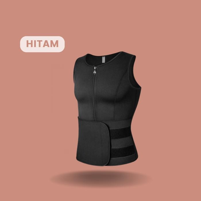 Promo Korset Olahraga Pria Pengecil Perut Buncit Pakaian Thermal Neoprene Corset Cowok Pria Velcro
