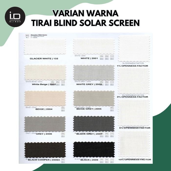 Skylight Blinds Solar Screen Tirai Gorden Blind Roller Blinds Premium Best Seller