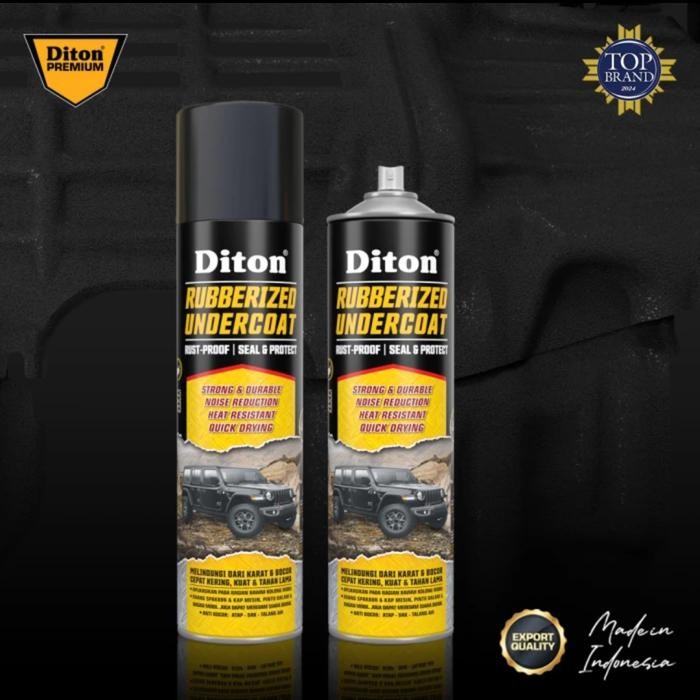 Cat Semprot Diton Rubberized Undercoat 500ml Flinkote Cat Anti karat Mobil Motor