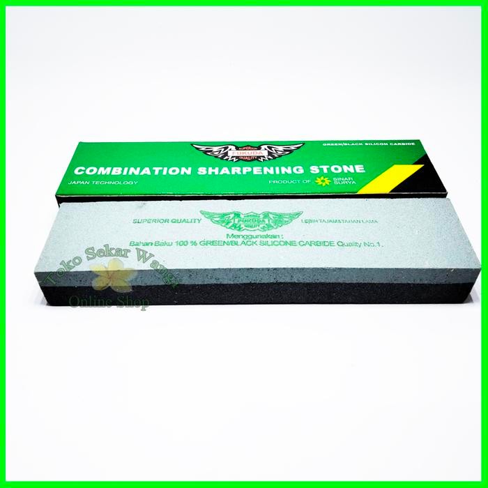TerBaikBulanini- Batu Asah Gosok Ungkal Fukuda Hijau 8" - Asahan Pisau Sabit Fukuda