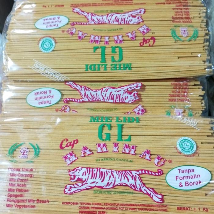 Mie Lidi Cap Harimau Has Medan 1kg - Snack