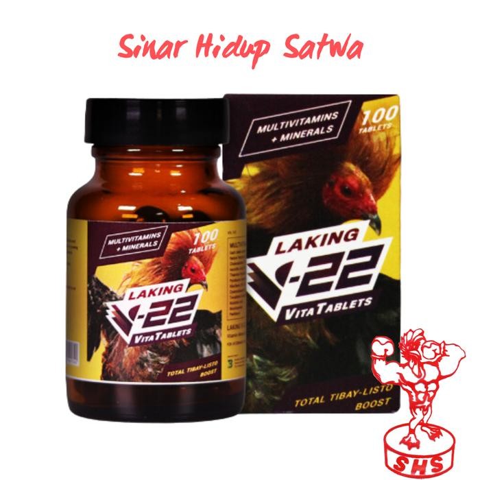 PetShoPq- Laking V-22 Laking Obat Ayam Import Multivitamins & Minerals