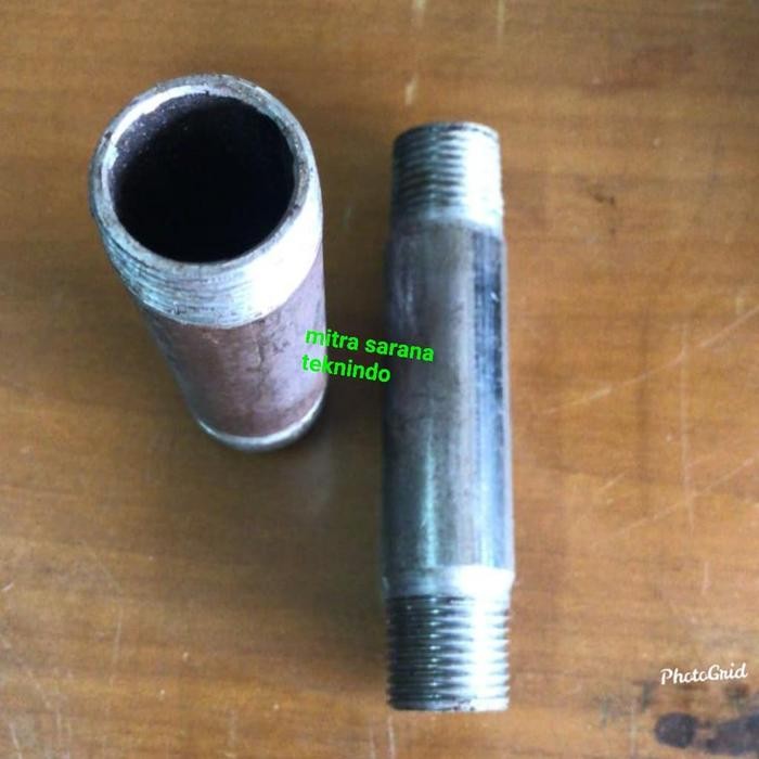 Pipa Nepel/Pipa Neple/Pipa Nipel Besi (Cs) 15Cm Drat 3/4" (Inchi)