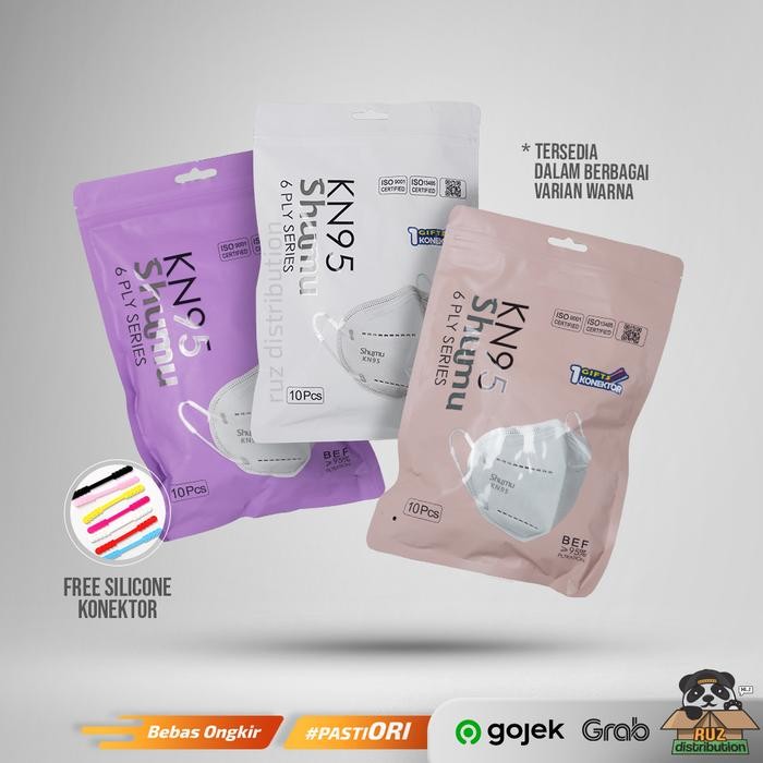KJB SHUMU Masker KN95 6ply Isi 10pcs - Masker KN 95 6 ply