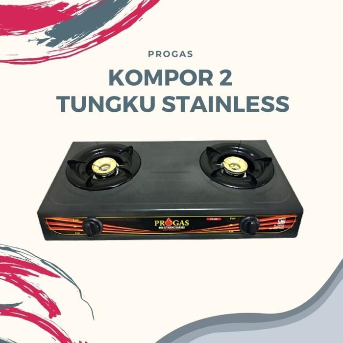megj- Kompor Gas 2 Tungku Progas Pg-269