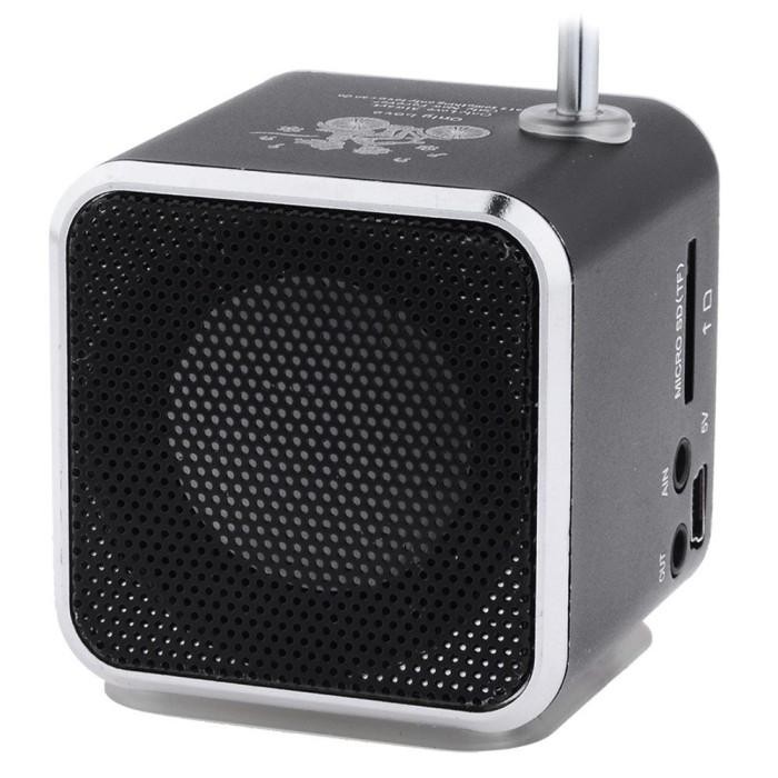 imjf- Speaker Portable Mini Fm Radio Bluetooth Tf Card Led Display