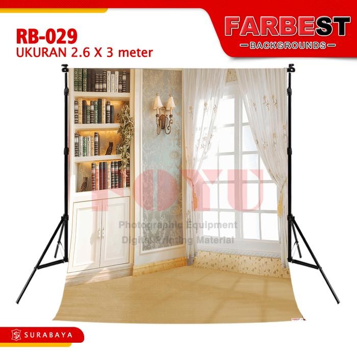 Background Backdrop Foto Photo Studio Inkjet Ukuran 2.6x3 3x6 M Meter Wisuda Graduation Gambar Rak
