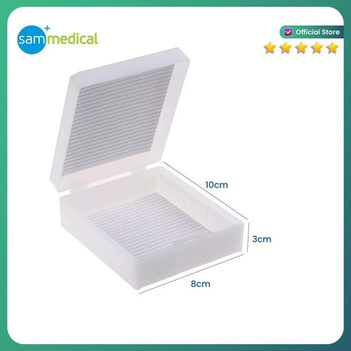 gktu- Nesco Pvc Slide Box / Kotak Preparat Isi 25 Objek Glass