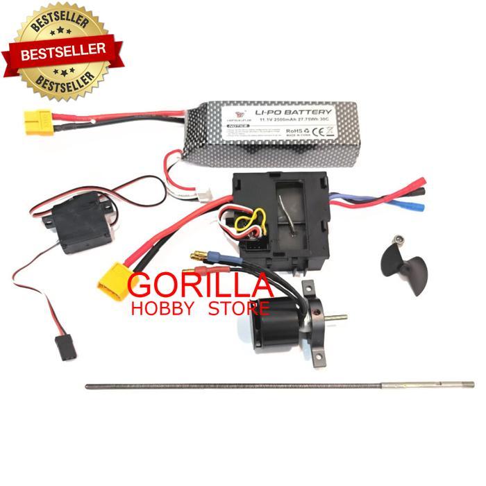 PART RC BOAT HJ816 PRO BRUSHLESS LIPO 11.1V 2500MAH SERVO DINAMO ESC