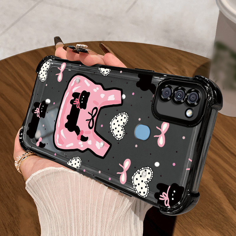 Casing Hp untuk Samsung A11 M11 Case Casing pola Hewan yang unik Kesing empat Anti Drop sudut Kasing