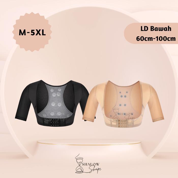 Shalow M-5Xl Luna Short Korset Pengecil Lengan Gelambir Korset Lengan Korset Lengan Pendek