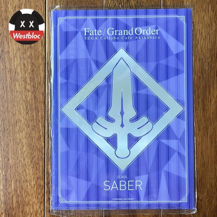 HOT SALE ARTORIA PENDRAGON FATE GRAND ORDER X SEGA CAFE AKIBA CLEAR FILE A4 JP TERMURAH
