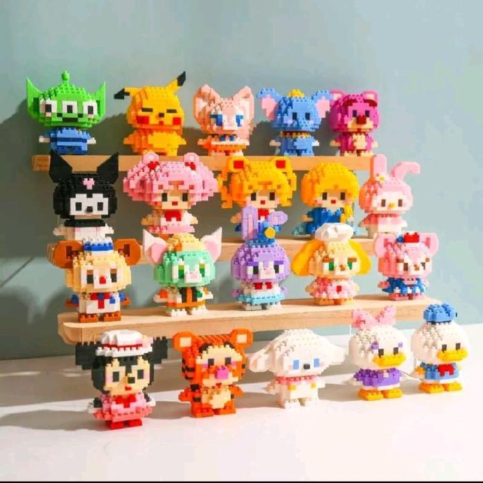 mainan edukasi lego bricks mini karakter