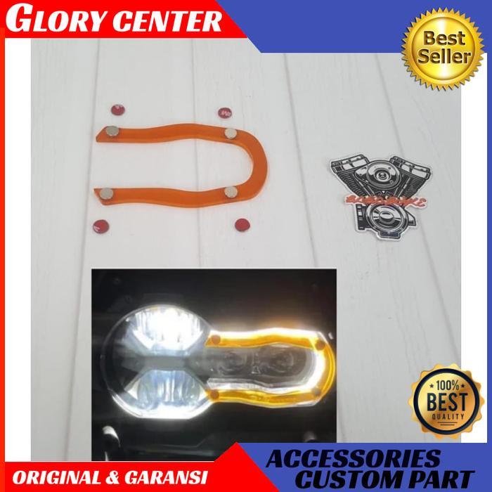 Ornament headlamp BMW GS list lampu BMW GS Orange New Aksesoris