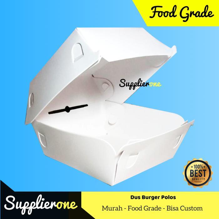 Box Burger isi 50 , Dus Burger, Kemasan Burger, Tempat Burger, Wadah Burger