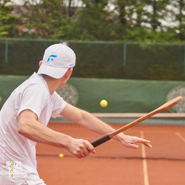 Functional Tennis Pointer Wooden Sweet Spot Trainer ( Alat Latihan Raket Tenis Functional Tennis )