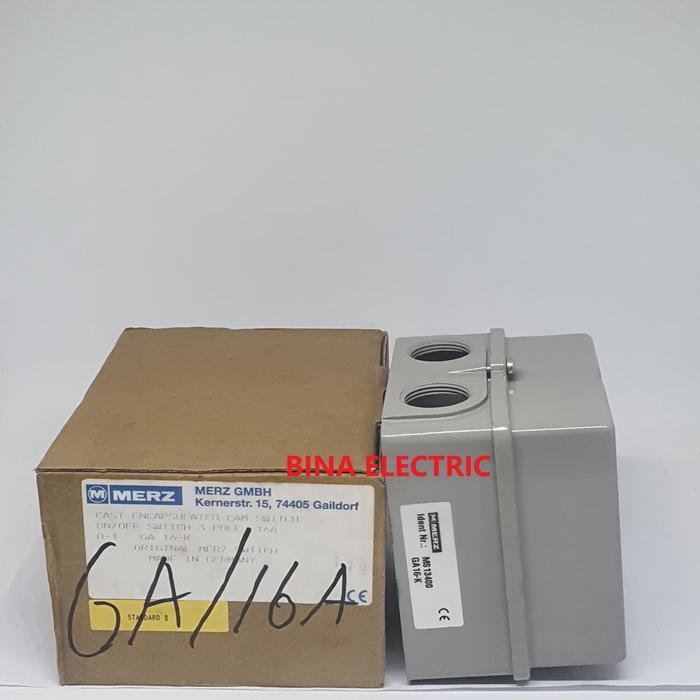 Ohm Saklar / Change Over Switch Merz GA 3P 16A / Cam Stater Merz GA