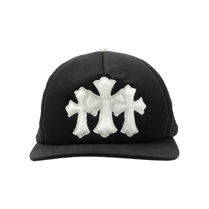 Chrome Hearts White Cery Cross Truer Hat Bla