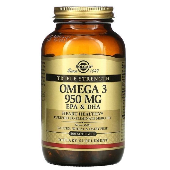 Solgar Omega 3 Triple Strength 950 Mg Epa Dha Terbaru