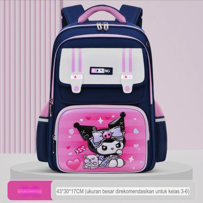 Ransel Anak Laki Tas Ransel Anak Laki Astronot Import Tas Sekolah Anak Tas Buku Tas Punggung - Pink 