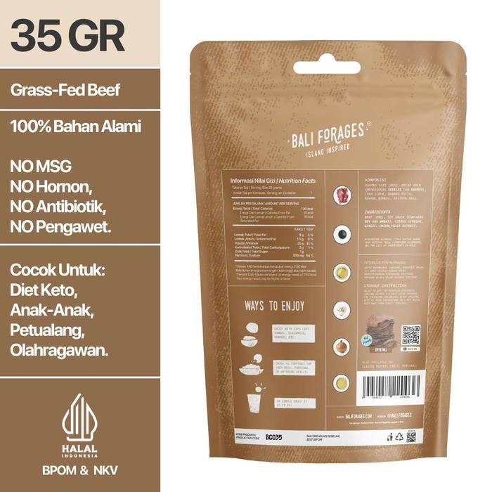 

Mamiseler45 - Beef Chips Original Bali Forages Snack Daging Ringan