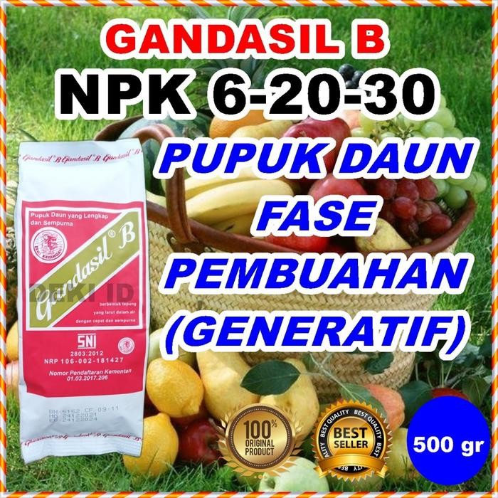 

Promo Gandasil B 500 Gr Pupuk Buah Bunga Npk Generatif Nutrisi Pembuahan Pembungaan Tanaman Terlaris