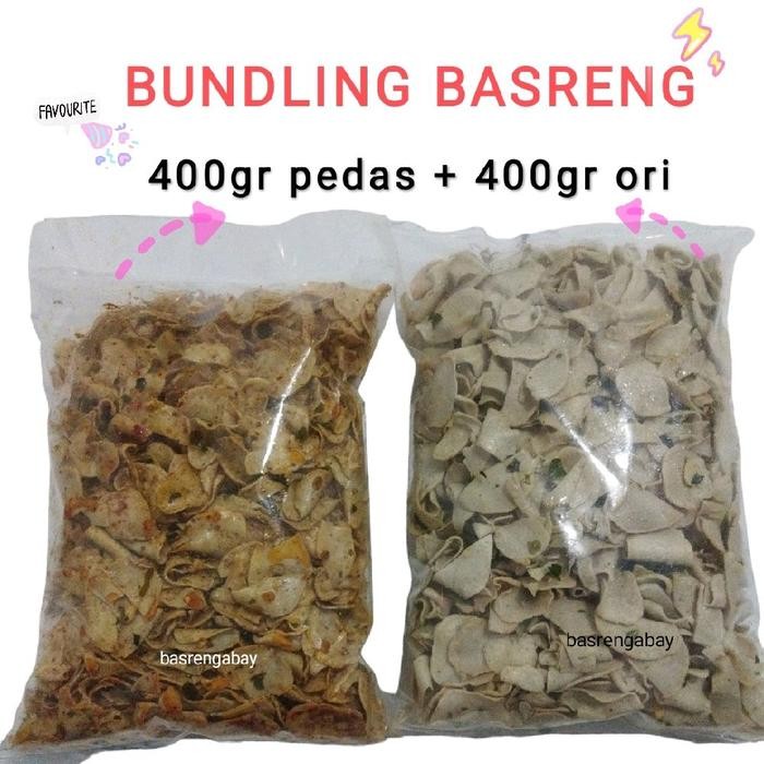 

PAKET BUNDLING CEMILAN BASRENG TIPIS RENYAH PEDAS & ORI 400GR DAUN JERUK OLEH ABAY SNACK - FOOD,