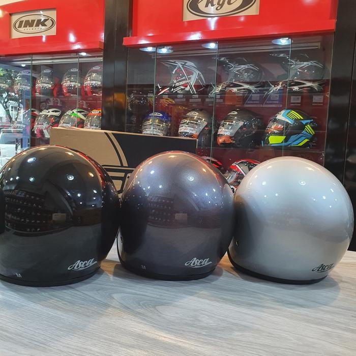 Helm Asca Bogo Retro Solid